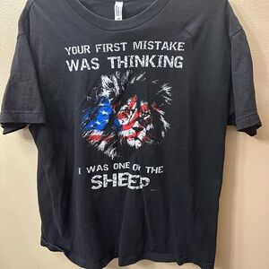 American Apparel Black Graphic Tee